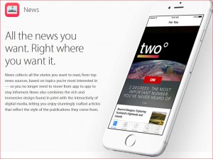Werbeversprechen von Apple News / Quelle: Apple